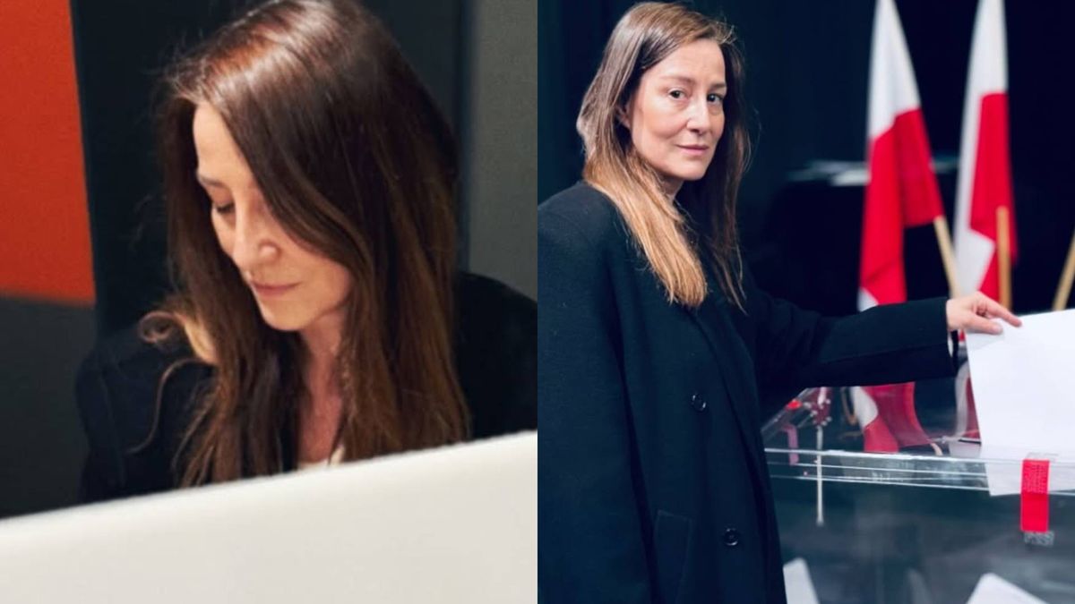 Maja Ostaszewska na wyborach