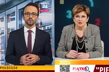 Samuel Pereira i Aleksandra Jakubowska w telewizji wPolsce24