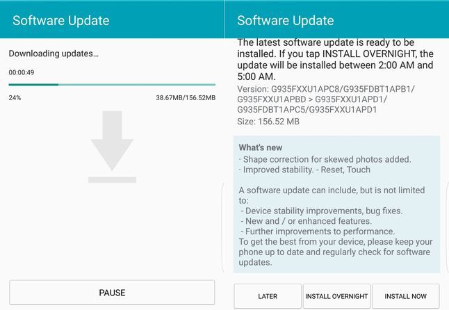 Update dla Galaxy S7 i S7 edge