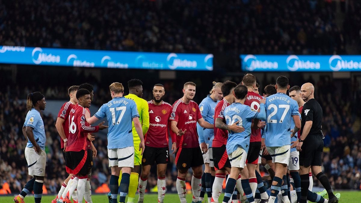 Getty Images / Visionhaus / Na zdjęciu: gracze Manchesteru United i Manchesteru City