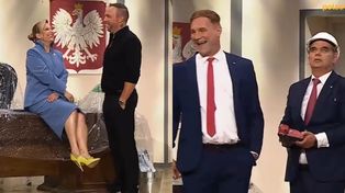 W "Kabarecie na żywo" żarty z byłego i aktualnego prezydenta. "Prezes kazał go ludziom wybrać, to go wybrali..."