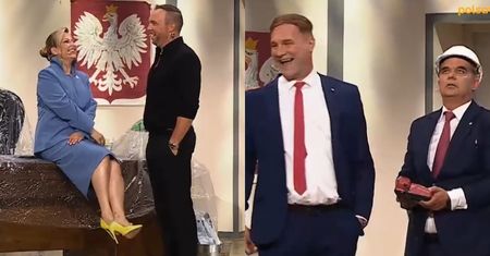 W "Kabarecie na żywo" żarty z byłego i aktualnego prezydenta. "Prezes kazał go ludziom wybrać, to go wybrali..."