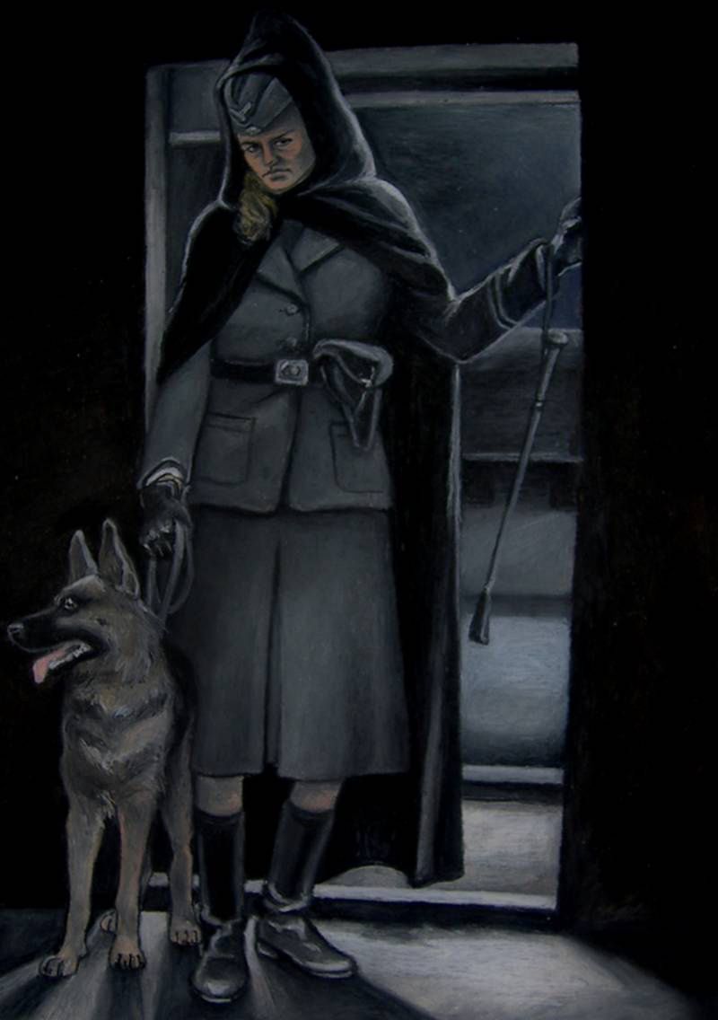 Portret Irmy Grese autorstwa Joanny Czopowicz