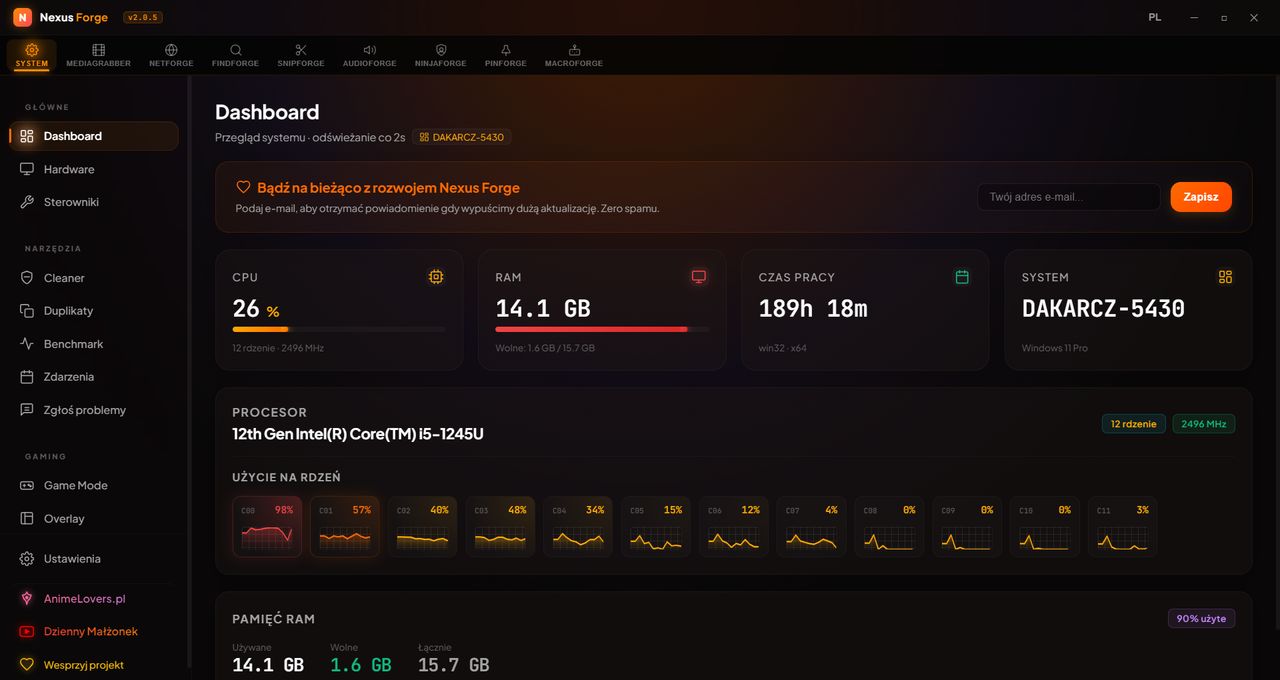 Nexus Forge – kontroluj Windowsa w jednym miejscu