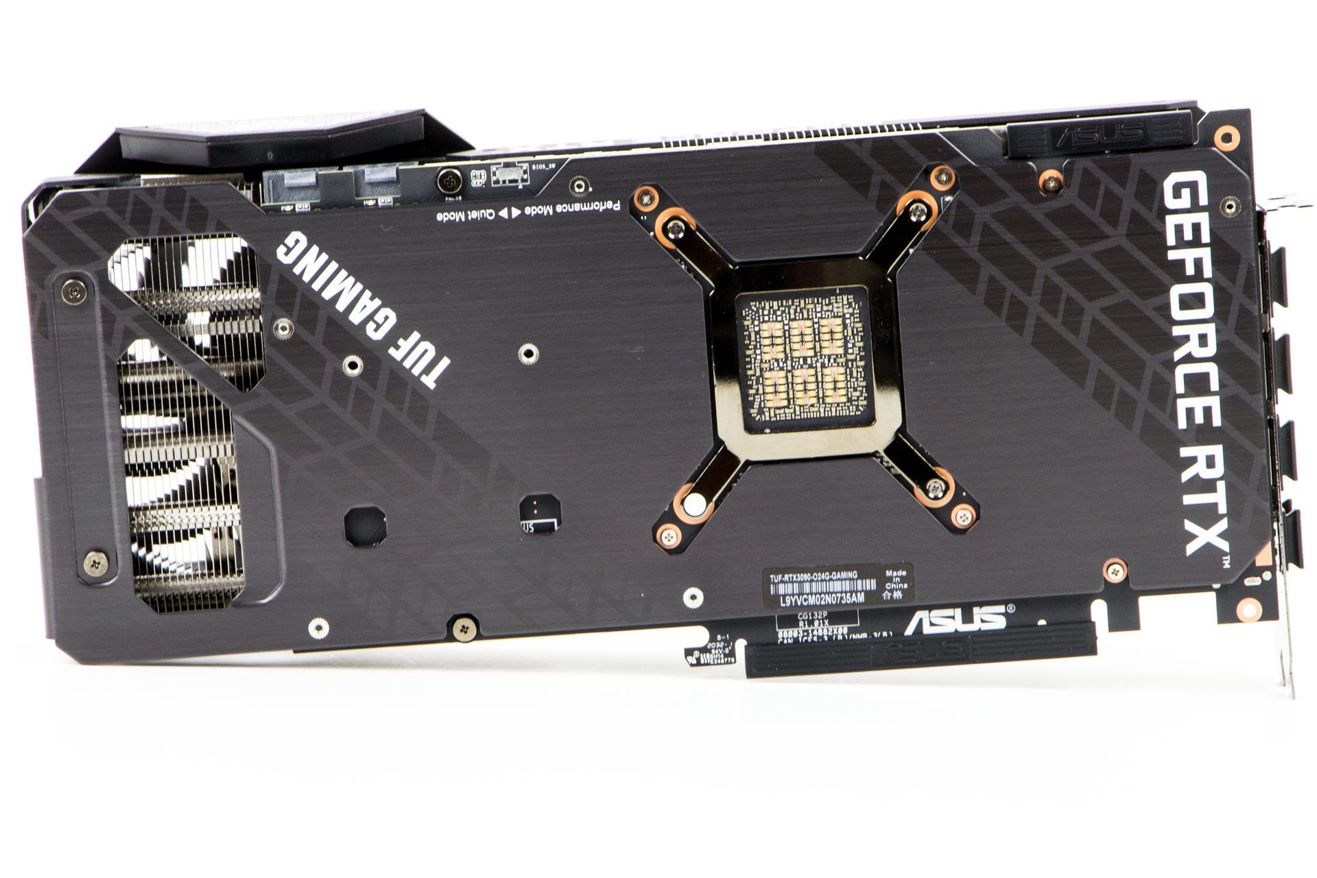 ASUS TUF GeForce RTX 3090 OC - backplate