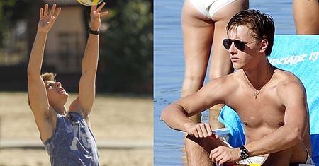 Klata i OWŁOSIONE PACHY Musiała na plaży w Grudziądzu... (ZDJĘCIA)