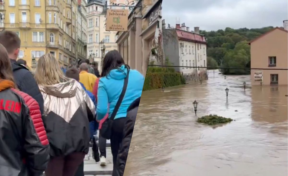 Służby przegoniły gapiów w Kłodzku