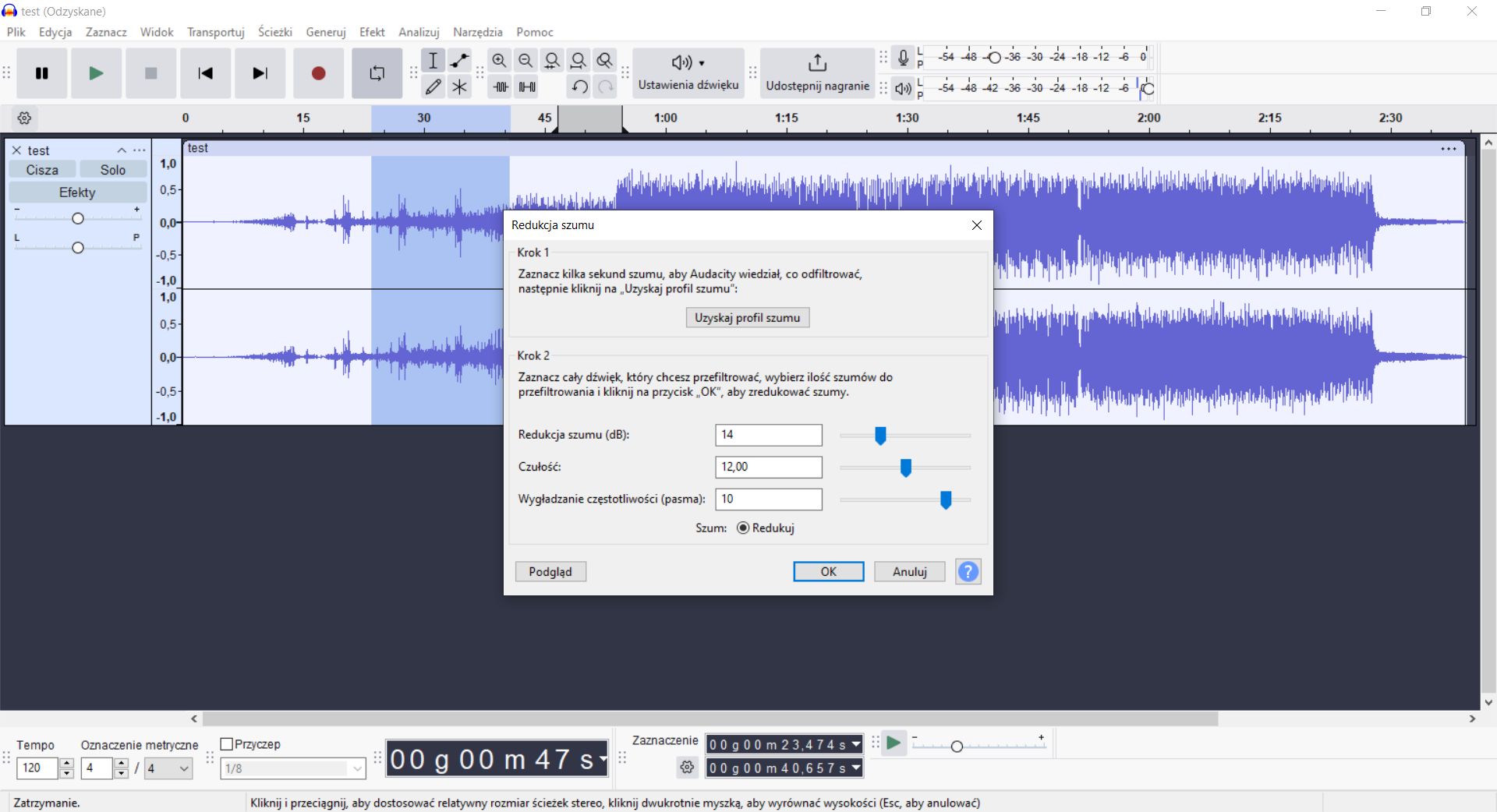 Jak poprawić jakość nagrania w programie Audacity?