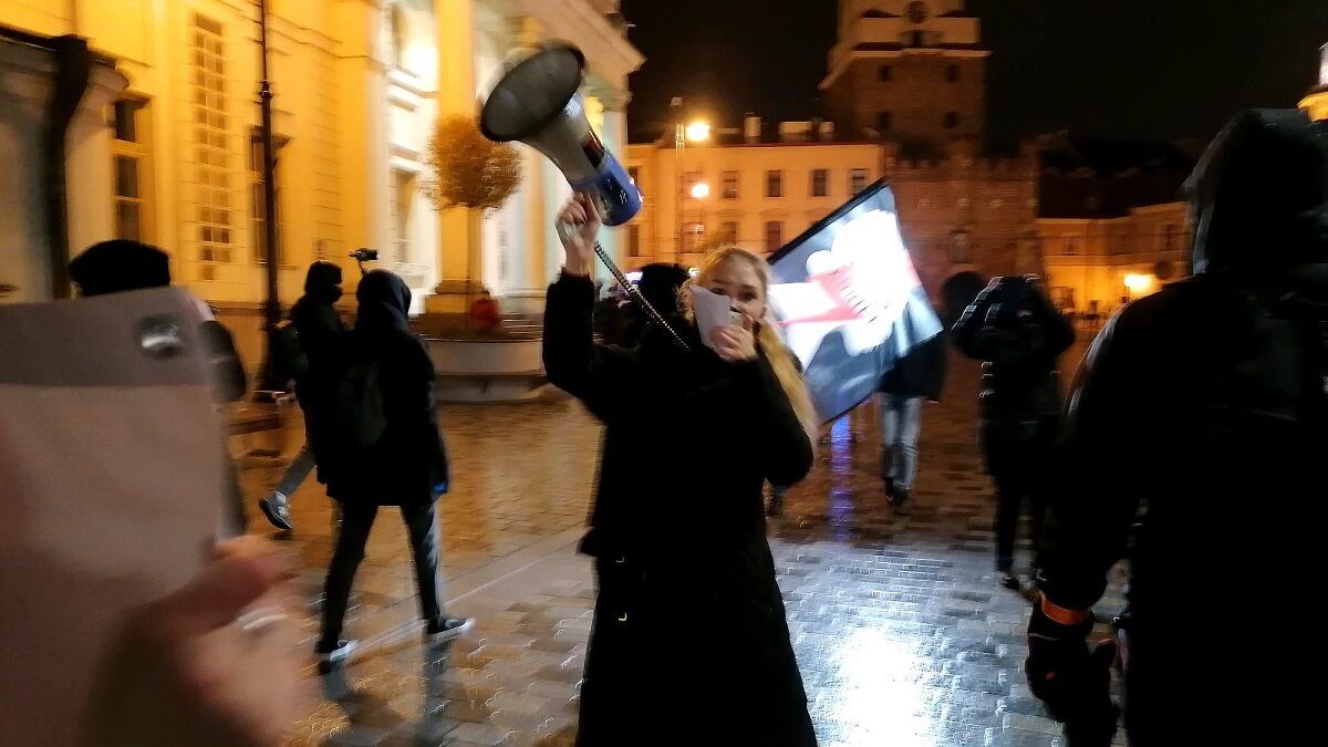 Protest Ogólnopolskiego Strajku Kobiet w Lublinie