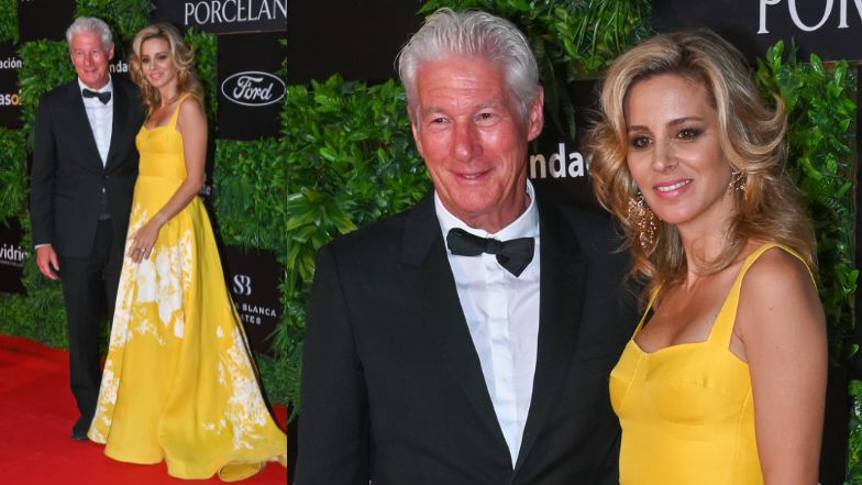 Richard Gere bryluje na czerwonym dywanie z młodszą żoną