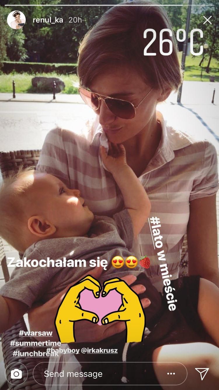 Renata Kaczoruk z dzieckiem