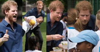 Książę Harry bawi się z dziećmi w londyńskim parku (ZDJĘCIA)