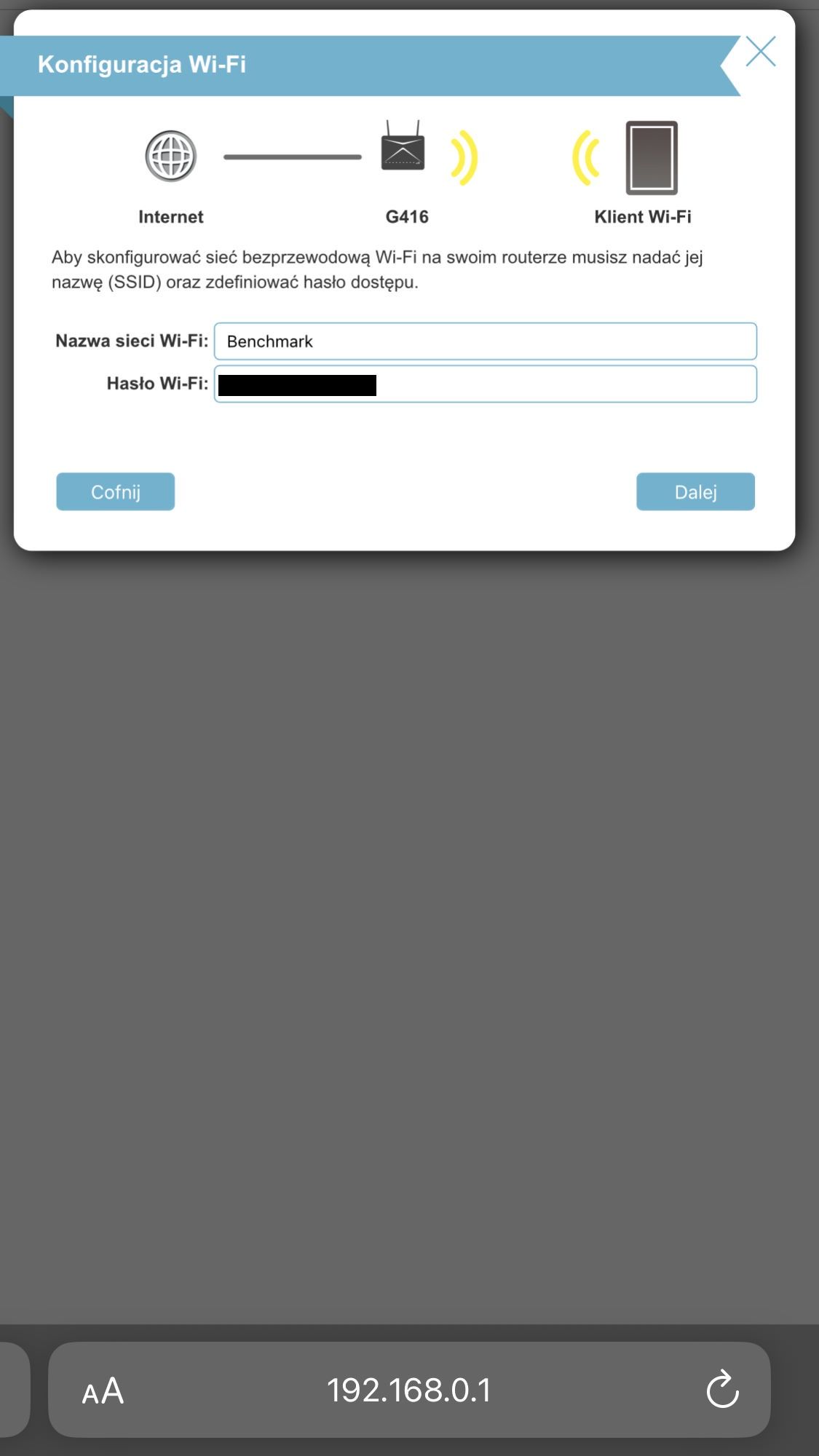 D-Link EAGEL PRO G416/EE - konfiguracja w aplikacji 3