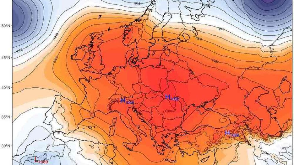 Mapa pogodowa na marzec