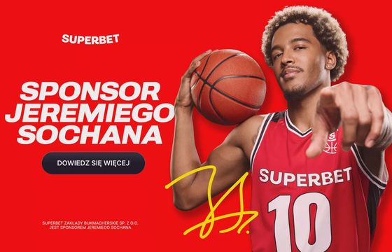 Jeremy Sochan gra z Superbet