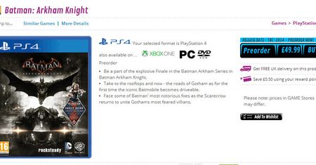 Batman Arkham Knight ogłoszone. Nie pojawi się na PS3 i Xboksie 360 [AKTUALIZACJA] Jest pierwszy zwiastun