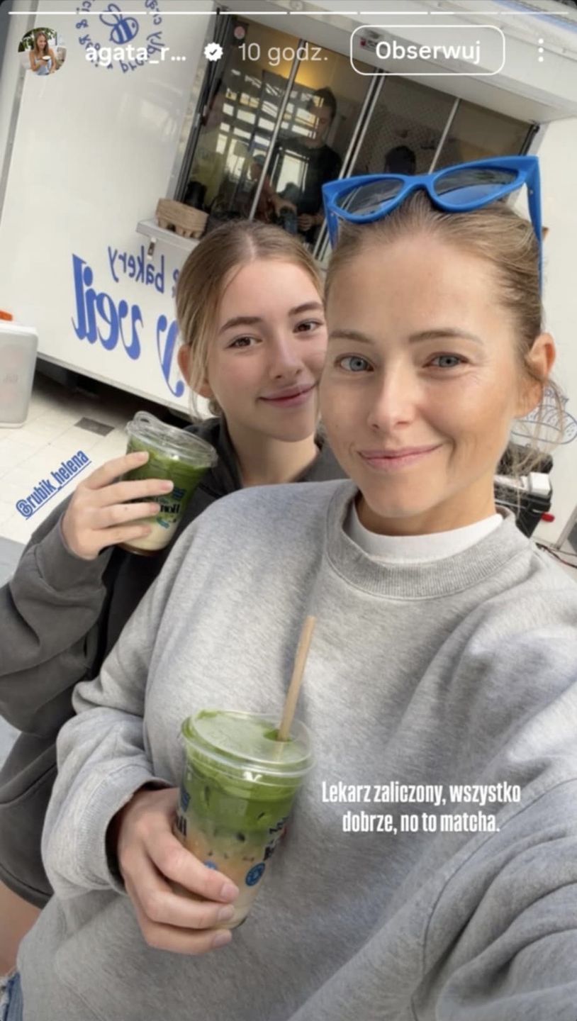 Agata Rubik z córką Heleną