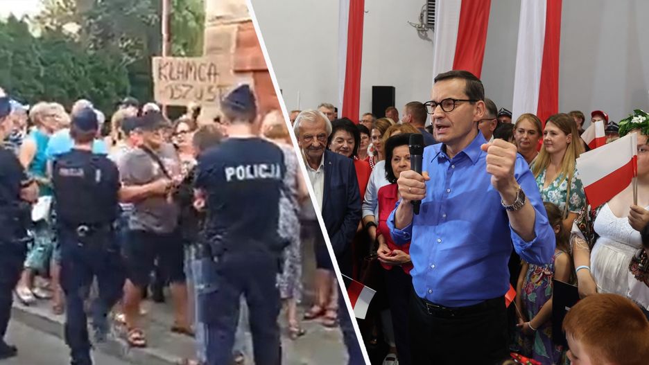 Morawiecki wygwizdany w Gorlicach. "Będziesz siedział"