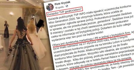 Oskarża o gwałt gwiazdora TVP Info. "To nie jest zwykły Kowalski"