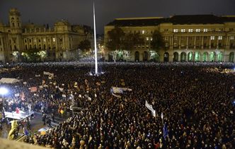 Protesty na Węgrzech. Demonstracja przeciwników Orbana w Budapeszcie