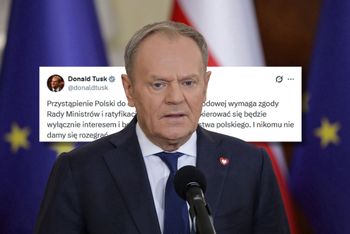 Tusk ostro o Radzie Pokoju i Nawrockim. "Nie damy się rozegrać"