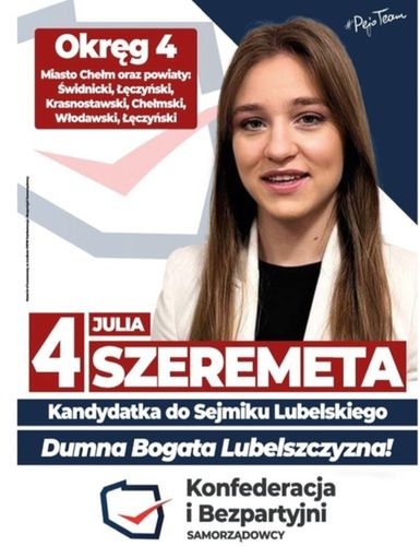 Plakat wyborczy Julii Szeremety