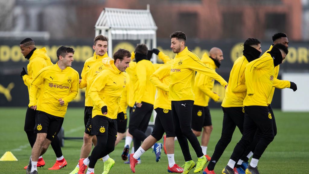 trening piłkarzy Borussii Dortmund