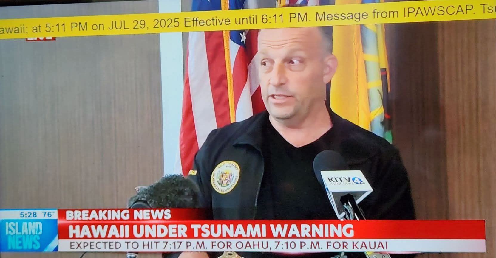 Komunikaty w telewizji były dostępne od rana