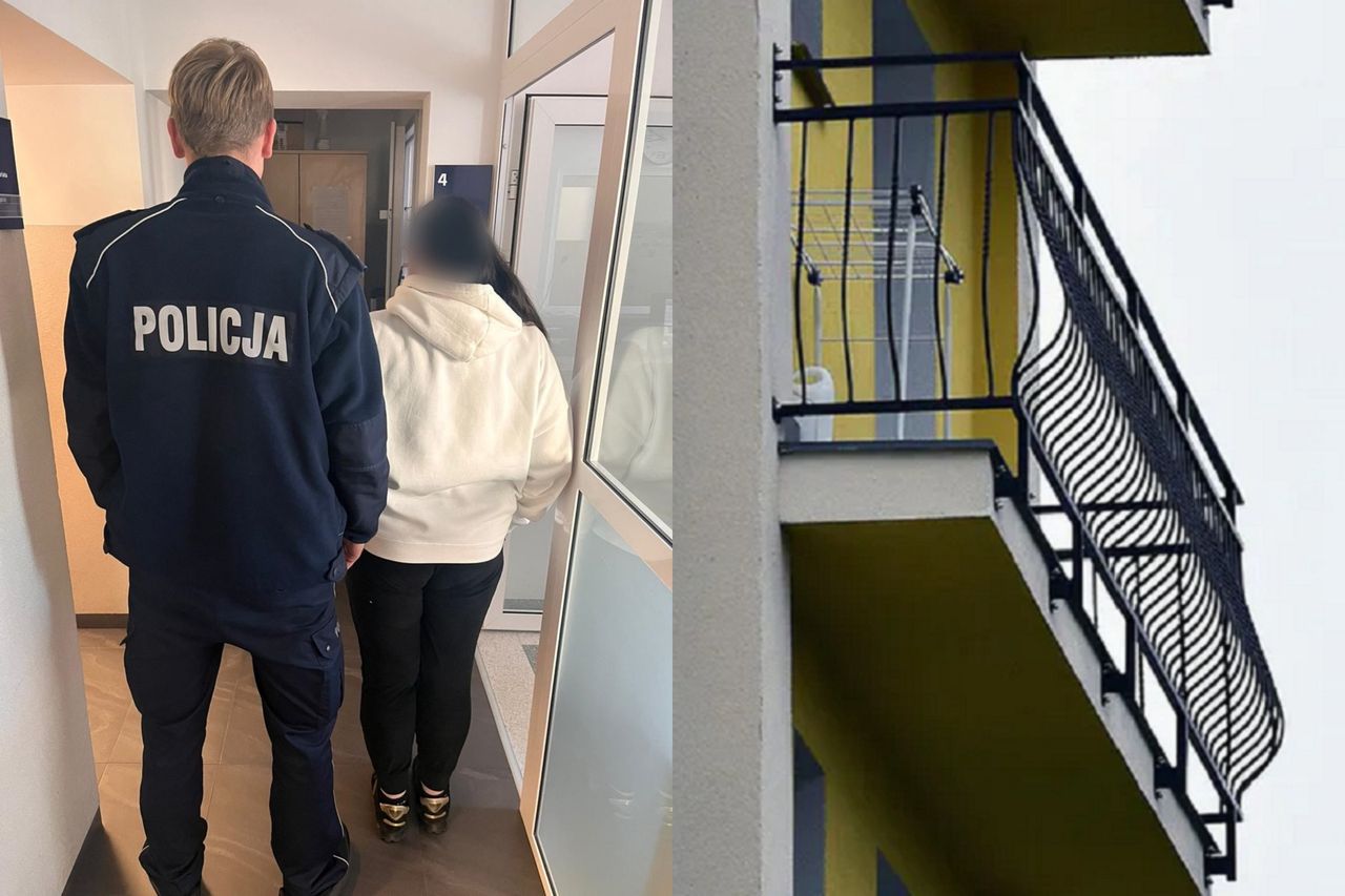 7-latek sam na balkonie. Matka była pijana