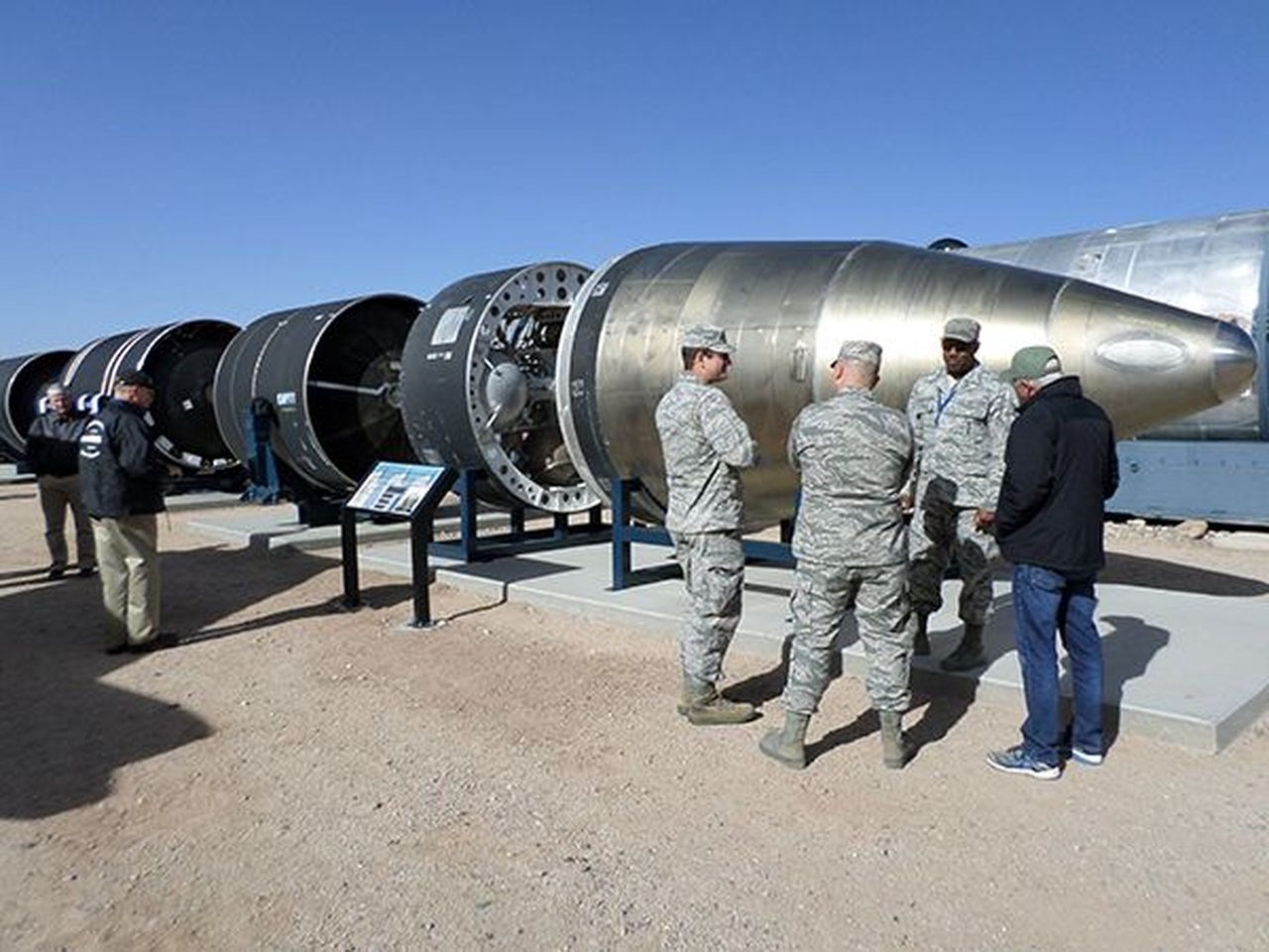 Pocisk Peacekeeper eksponowany w  National Museum of Nuclear Science & History located w Albuquerque