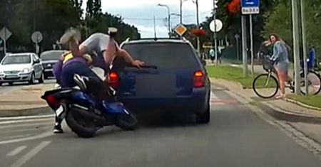 Chwila nieuwagi wystarczyła. Nagranie wideo z Tczewa