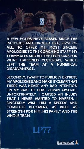 Oświadczenie Luisa Palmy opublikowane w mediach społecznościowych zawodnika