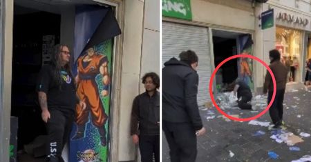 Bronił swojego sklepu przed złodziejami. Wideo z Francji