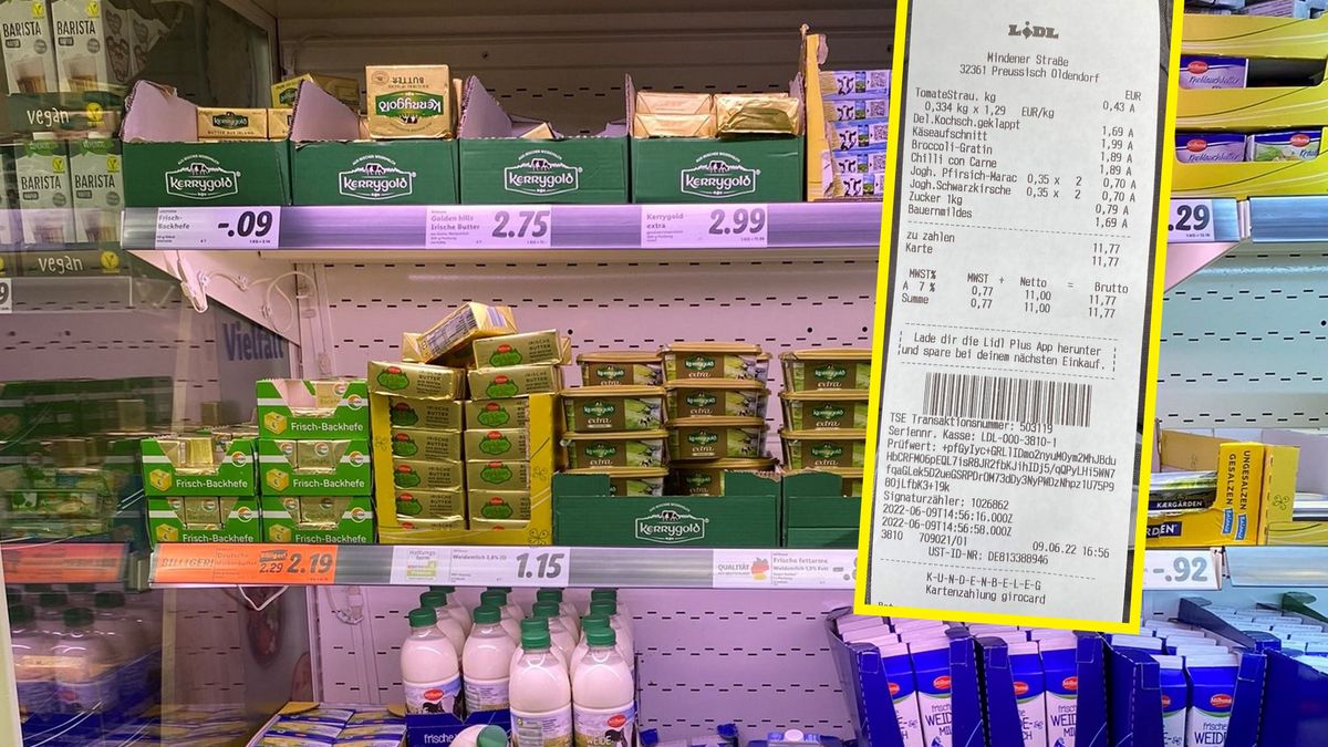 Paragon z niemieckiego Lidla