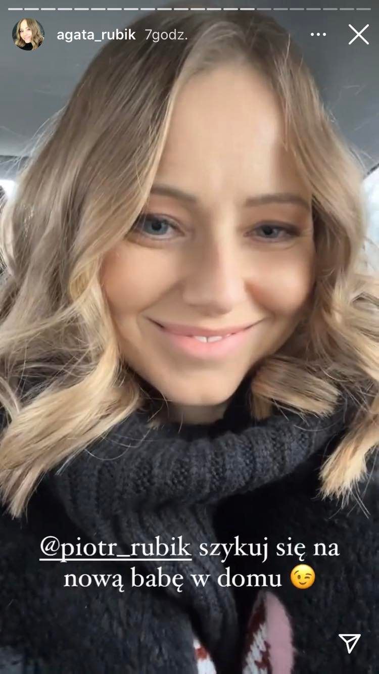 Agata Rubik zaskoczyła męża w domu 