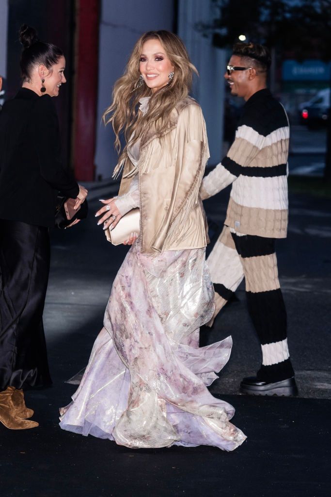 Jennifer Lopez na pokazie mody Ralpha Laurena