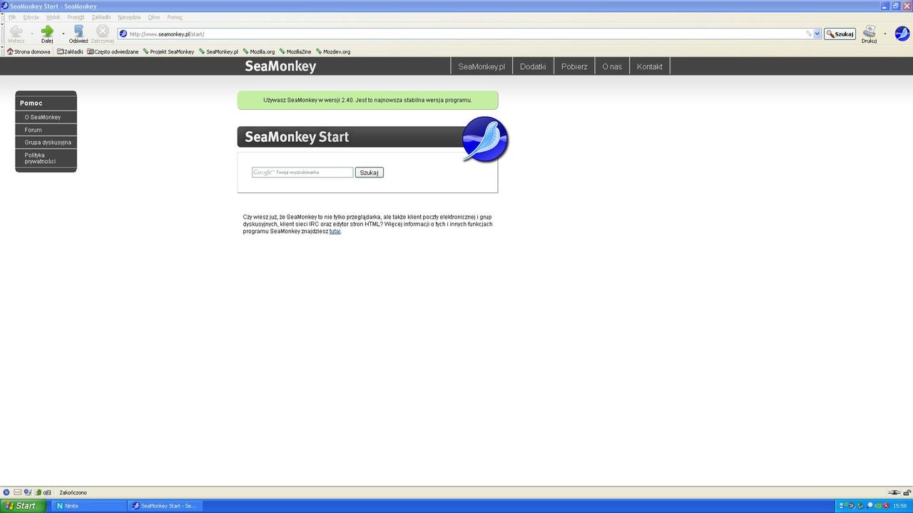 Nie zawsze warto iść za głównym nurtem, czyli przeglądarka SeaMonkey