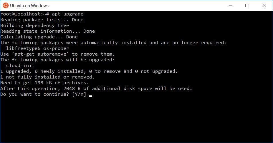 Najważniejsze, że apt działa i pakiety instalować jest łatwo