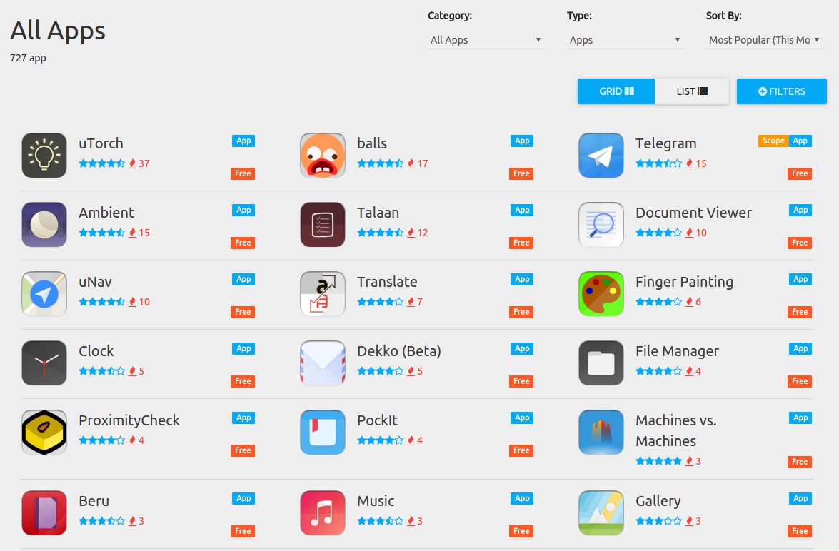 Wiodącą aplikacją na mobilne Ubuntu jest latarka