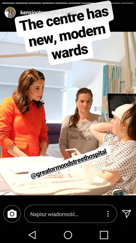 Księżna Kate odwiedziła dzieci w szpitalu