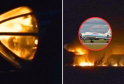 Rosyjski Tu-134 trafiony. Moment po ataku na lotnisko Kremla