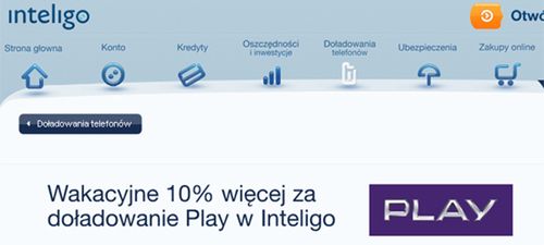Wspólna promocja Play i Inteligo