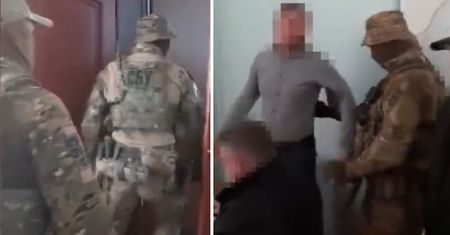 Wpadł w czasie spotkania z merem. Służby pokazały nagranie