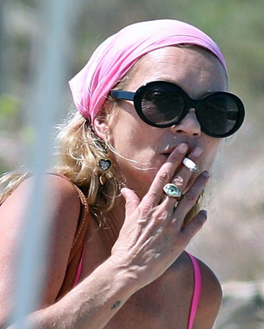 Kate Moss na wakacjach w Hiszpanii