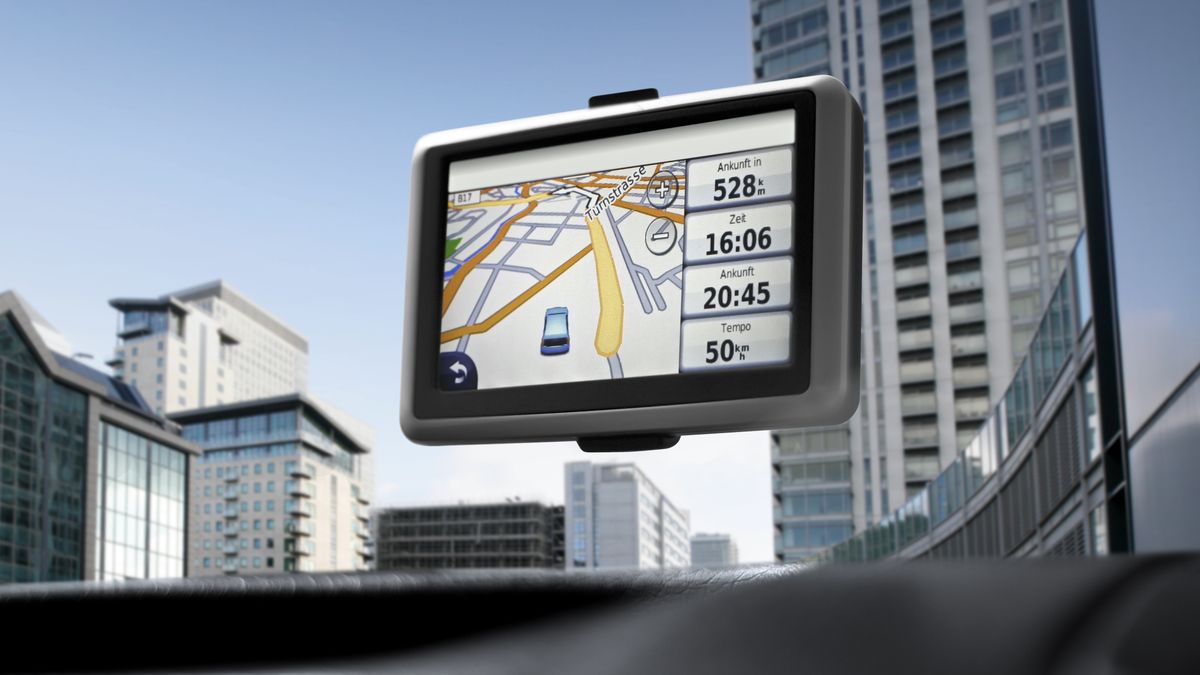 nawigacja gps samochód miasto 