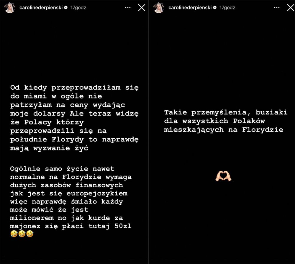 Caroline Derpienski zrobiła zakupy w polskim sklepie