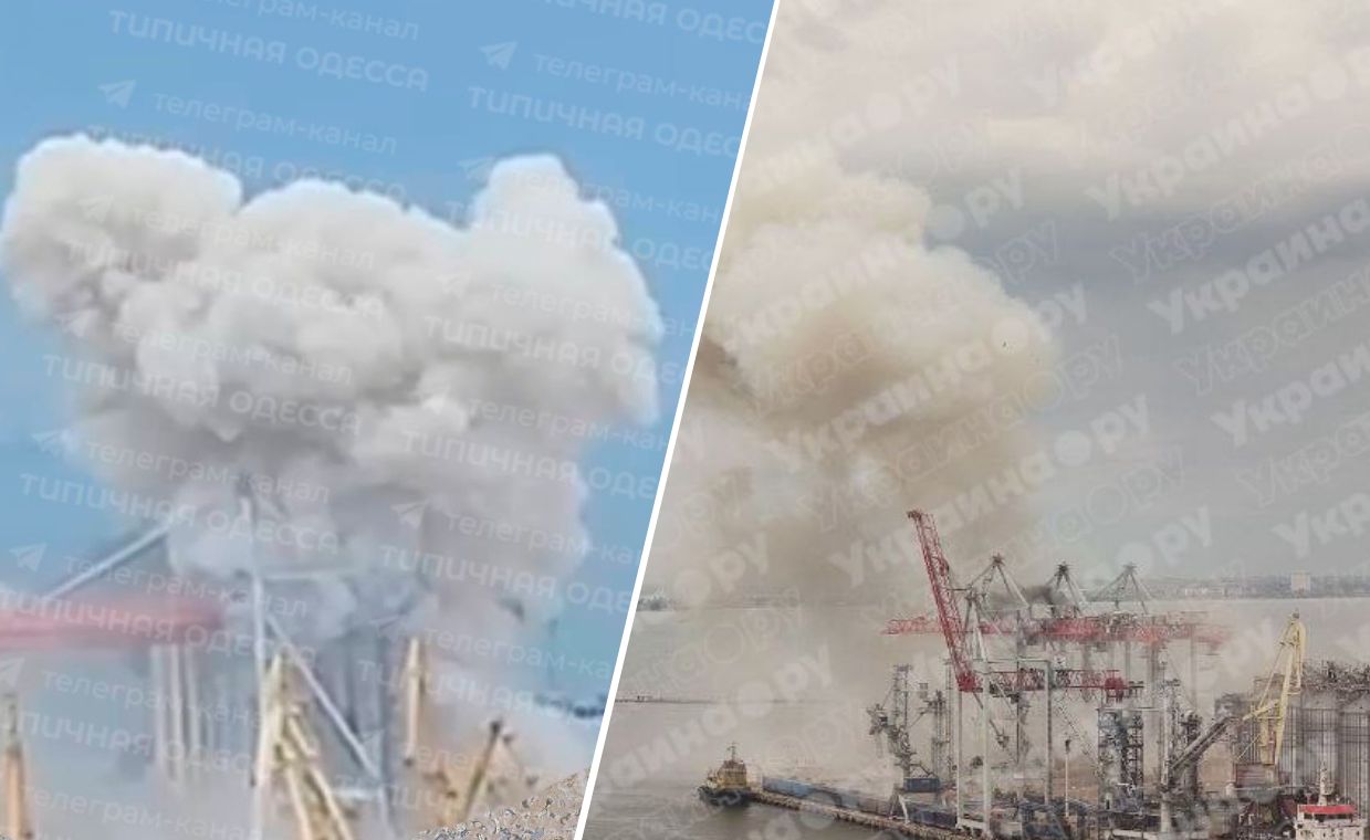 Russian missiles strike Odessa port: 1 dead, 8 injured
