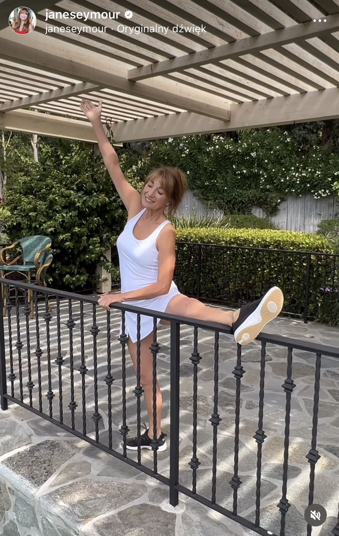 Jane Seymour ćwiczy na Instagramie