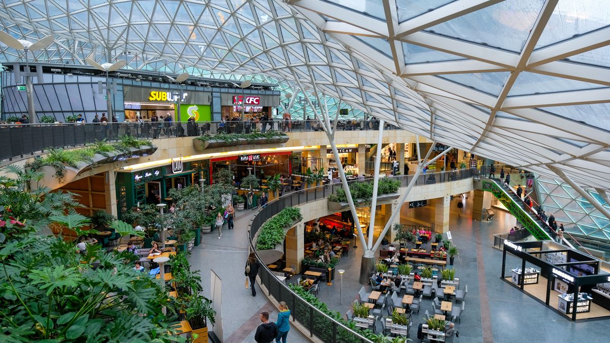 Food stalls at the Zote Tarasy shopping center in Warsaw, Poland, on Tuesday, April 2, 2024. Polish inflation fell to the central bank's target for the first time in three years in March even as policymakers are expected to keep interest rates steady due to concerns over resurgent price growth later in 2024. Photographer: Damian Lemanski/Bloomberg via Getty Images