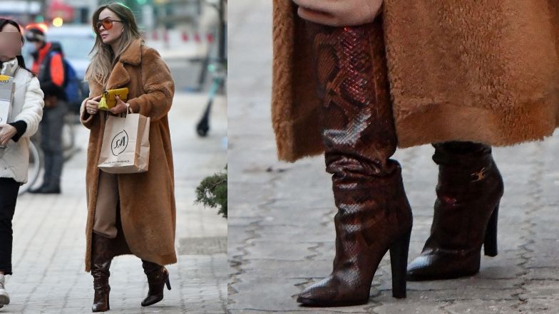 Joanna Przetakiewicz przeszukuje lodówkę z kiełbasami